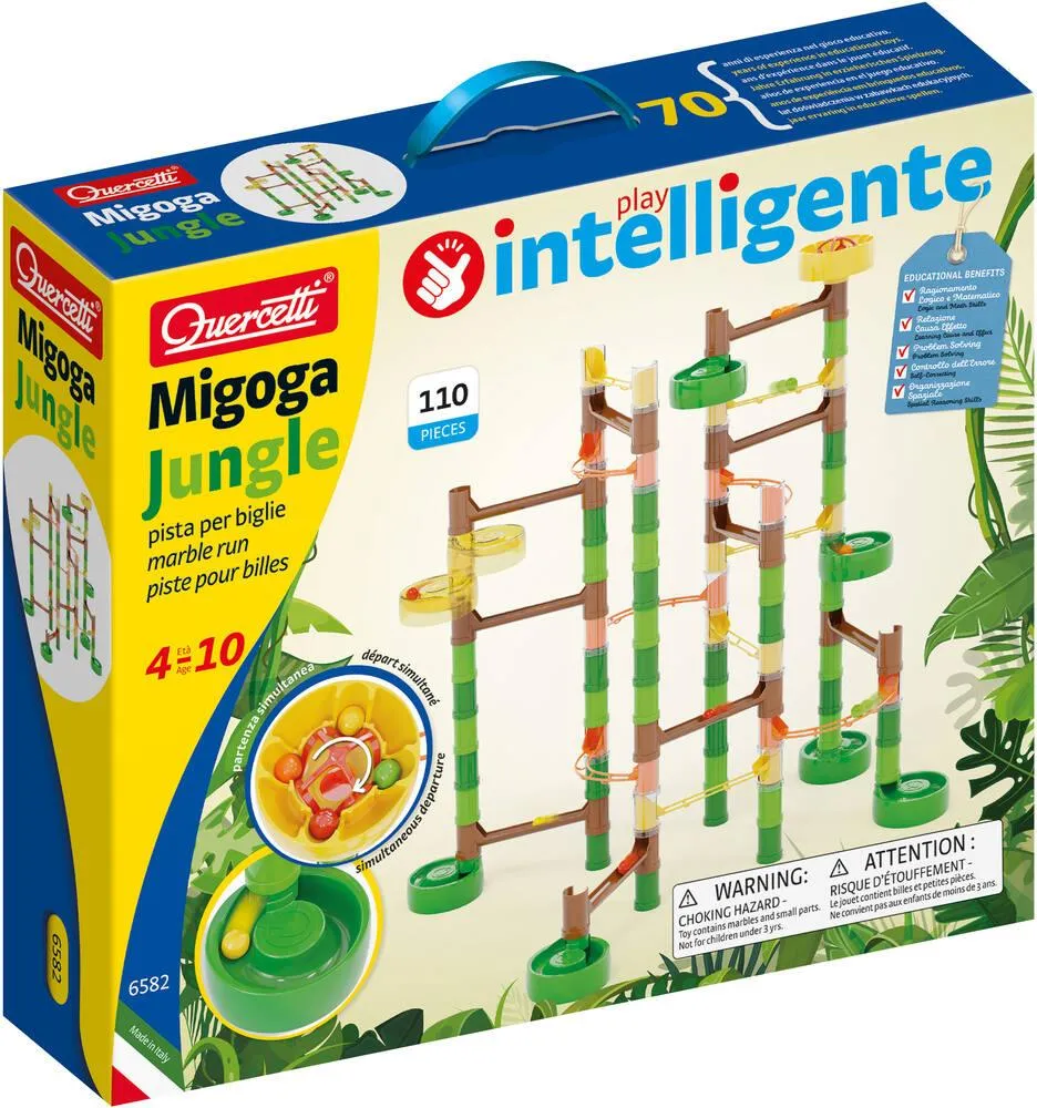 PLAY INTELLIGENTE - PISTE POUR BILLES 110 PIECES - MIGOGA JUNGLE