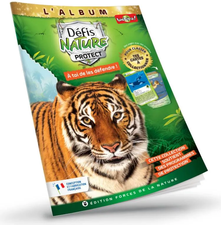DEFIS NATURE - ALBUM DE CLASSEMENT COUVERTURE TIGRE DU BENGALE