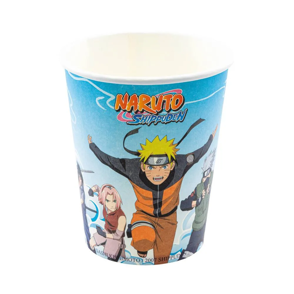 NARUTO SHIPPUDEN - 8 GOBELETS 300 ML SANS PLASTIQUE