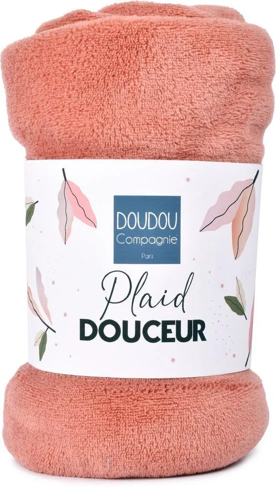 PLAID DOUCEUR TERRACOTA 70*100CM