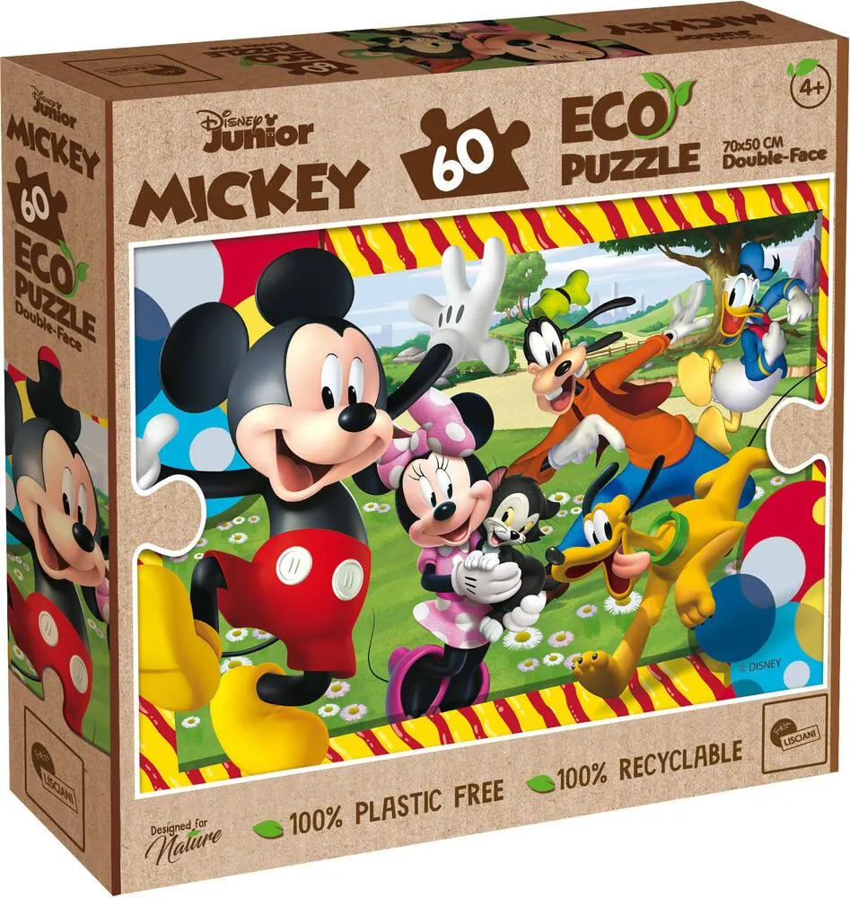 DISNEY MICKEY MOUSE PUZZLE 60 PIECES 2 EN 1
