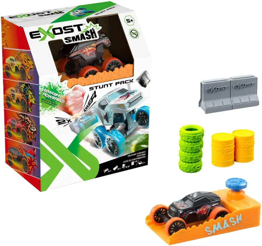 STUNT PACK - 1 VOITURE + 1 LANCEUR + ACCESSOIRES