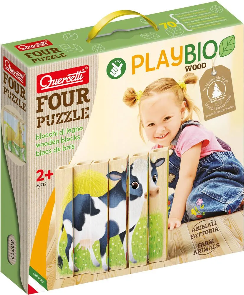 PLAY BIO - PUZZLE BOIS - ANIMAUX DE LA FERME