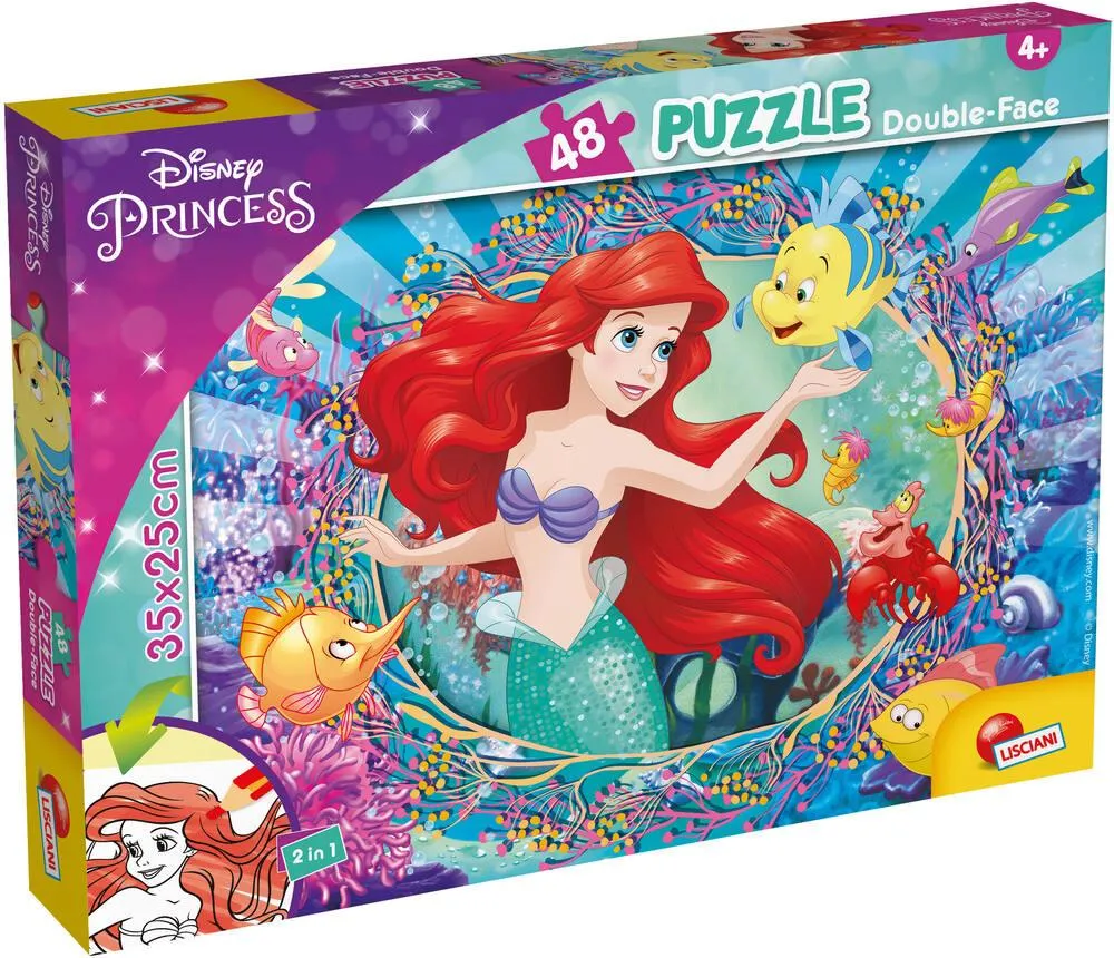 DISNEY ARIEL PUZZLE 48 PIECES 2 EN 1