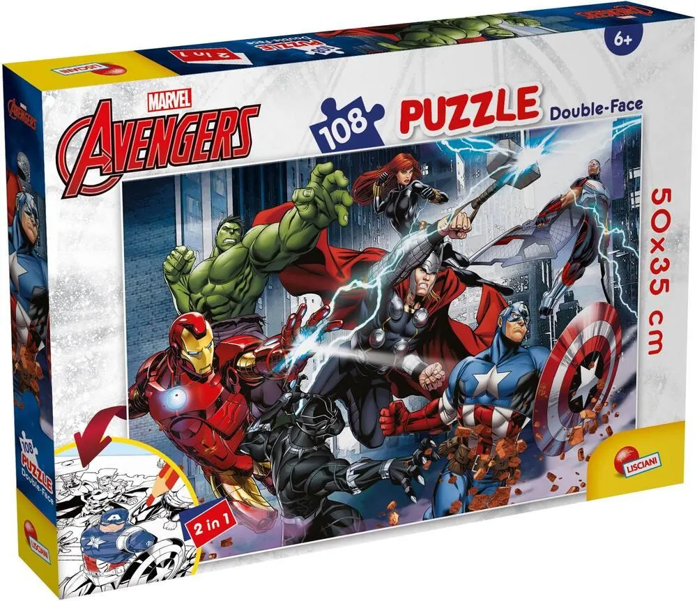 MARVEL - AVENGERS - PUZZLE 108 PIECES 2 EN 1