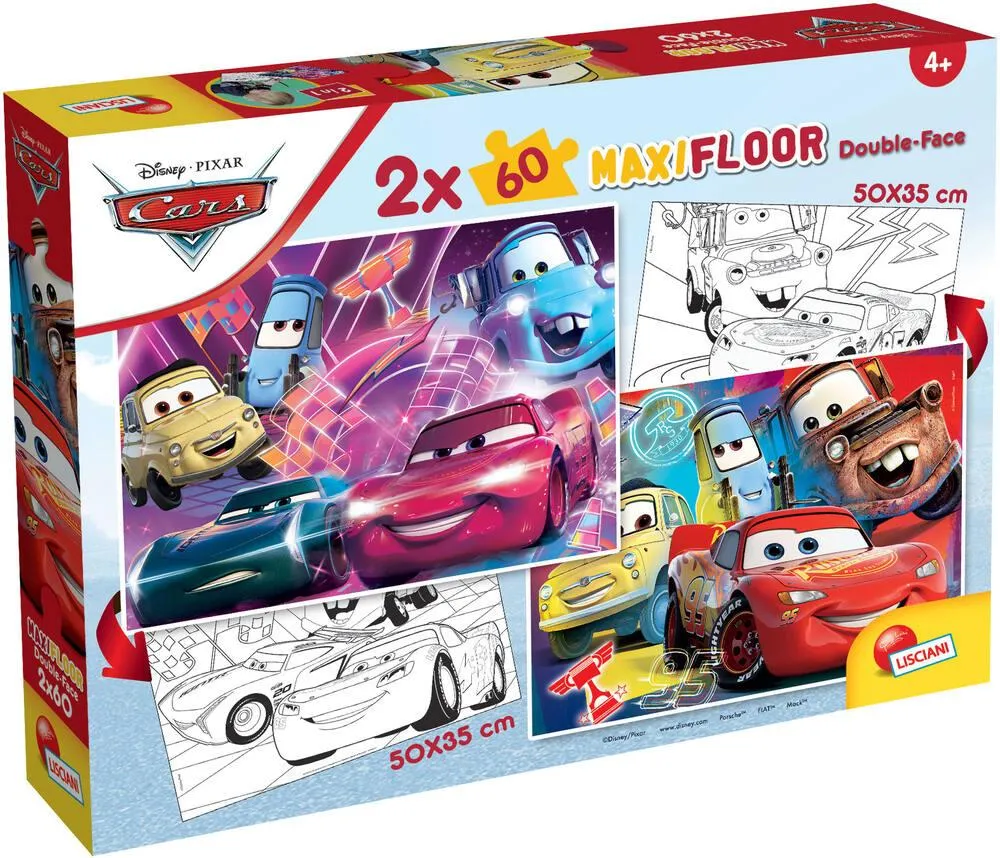 DISNEY CARS PUZZLE 2 X 60 PIECES 2 EN 1