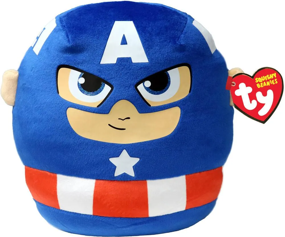 MARVEL - AVENGERS - COUSSIN - CAPTAIN AMERICA - MARVEL SQUISH A BOOS 20CM