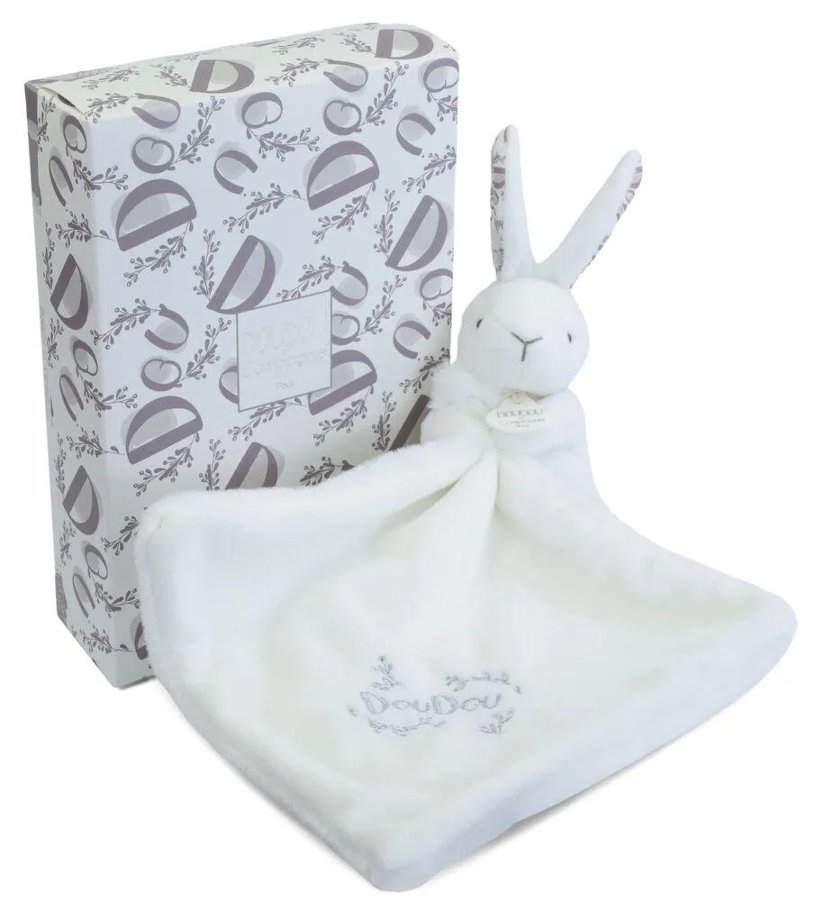 LAPIN DOUDOU - LAPIN AVEC DOUDOU BLANC
