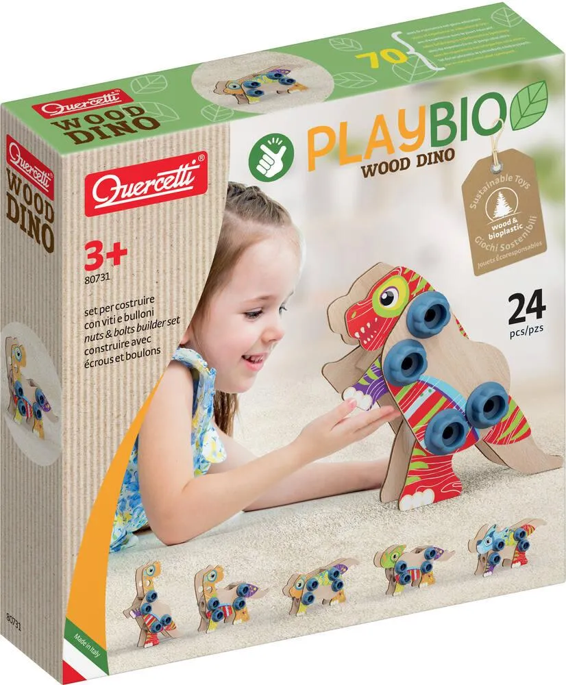 PLAY BIO - DINOSAURE BOIS 24 PIECES