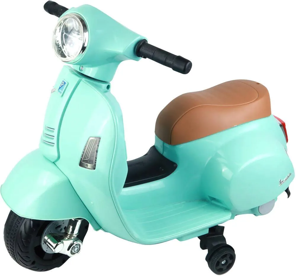 TURBO CHALLENGE - PORTEUR ELECTRIQUE - MINI VESPA GTS VERT D'EAU