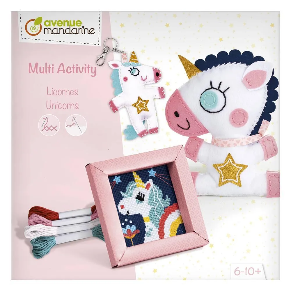COFFRET CREATIF, MULTI ACTIVITY, LICORNES