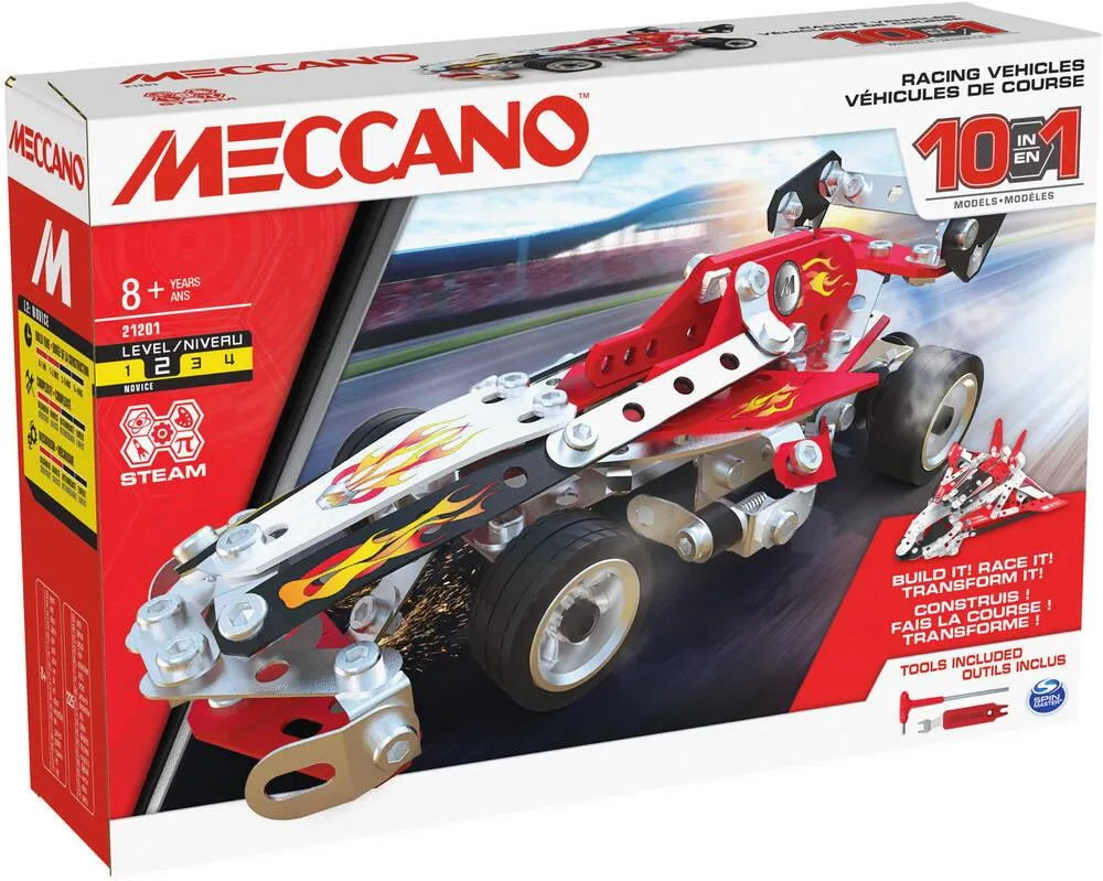 VEHICULES DE COURSE - 10 MODELES MECCANO