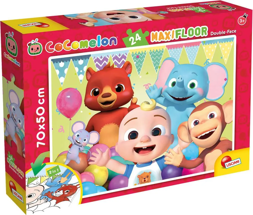 COCOMELON PUZZLE 24 PIECES 2 EN 1 - LES AMIS T'AIDENT A GRANDIR