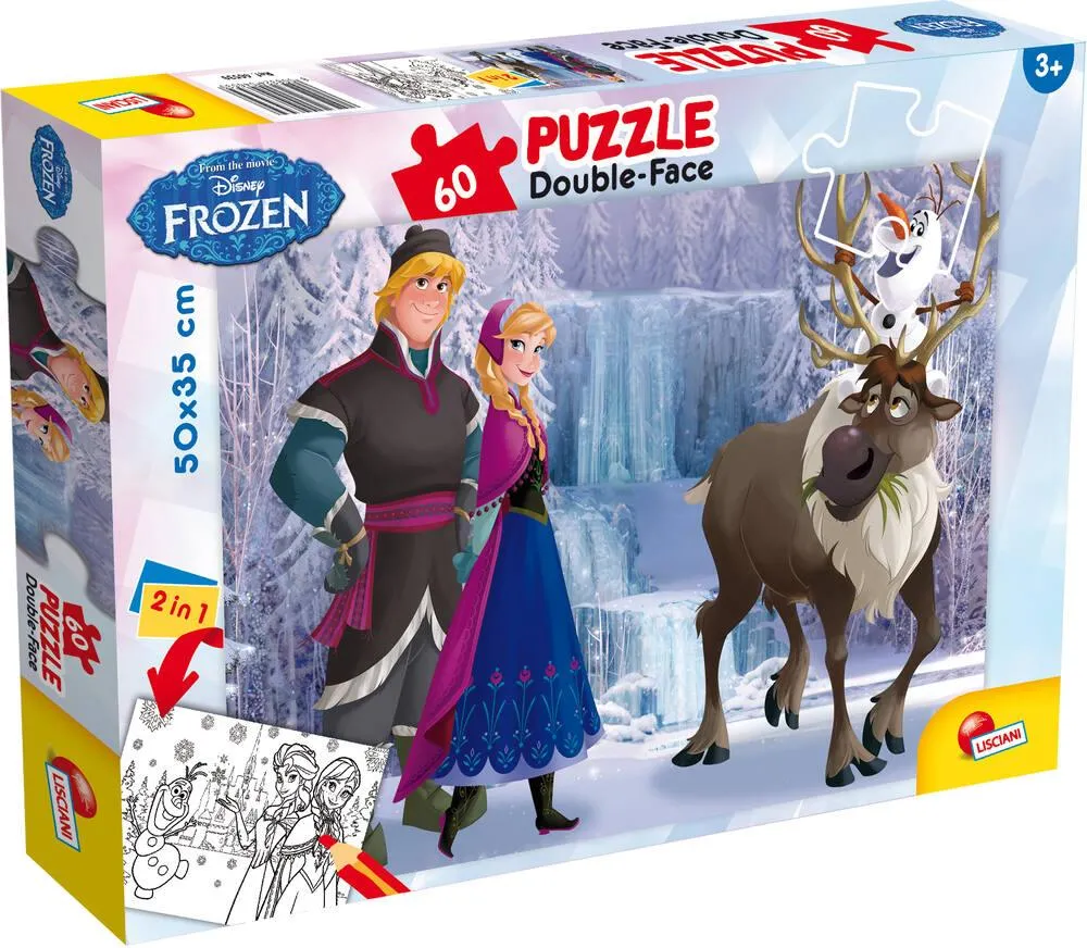 DISNEY LA REINE DES NEIGES PUZZLE 60 PIECES 2 EN 1 - L'ISLANDE