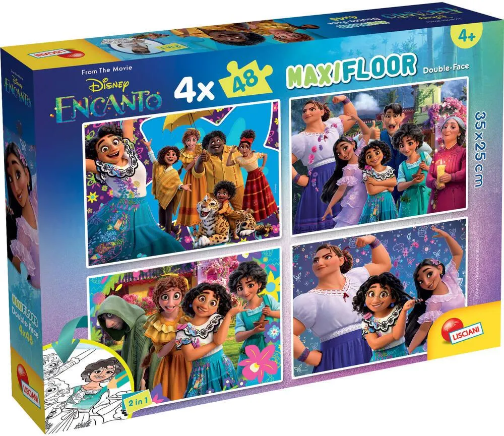 DISNEY ENCANTO PUZZLE 4 X 48 PIECES 2 EN 1