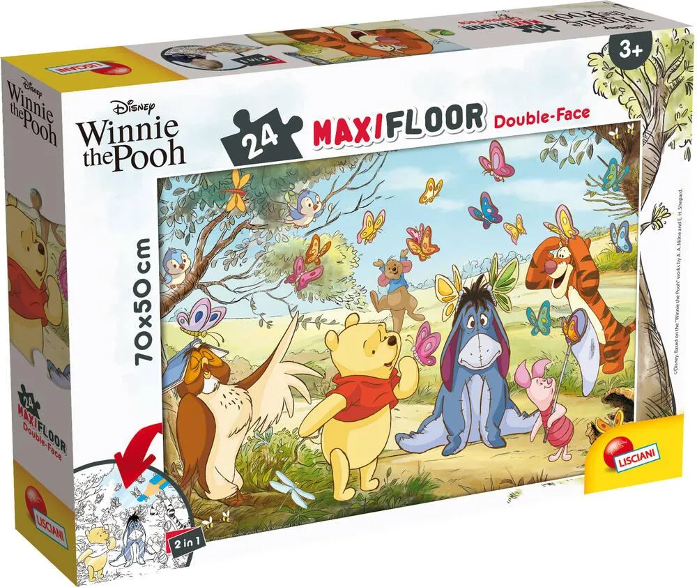 WINNIE L'OURSON PUZZLE 24 PIECES 2 EN 1