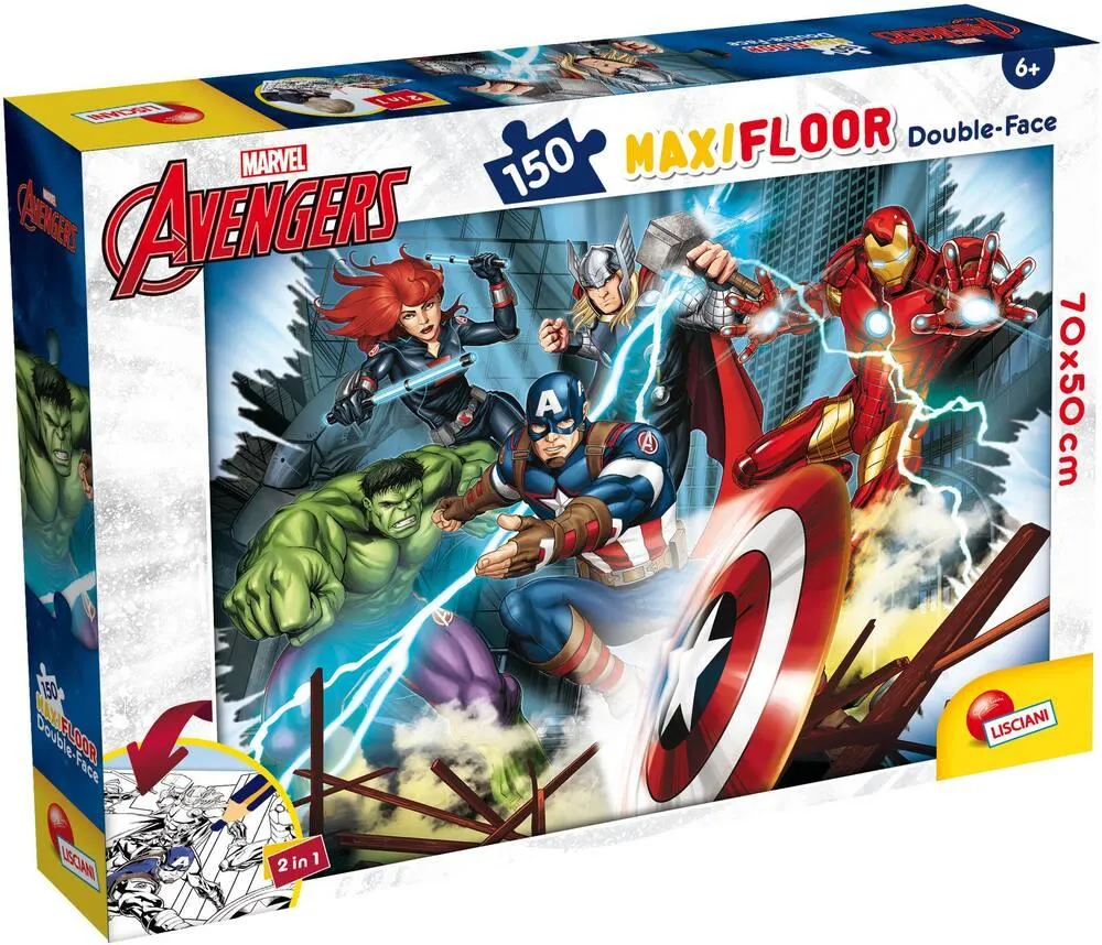 MARVEL - AVENGERS - PUZZLE 150 PIECES 2 EN 1
