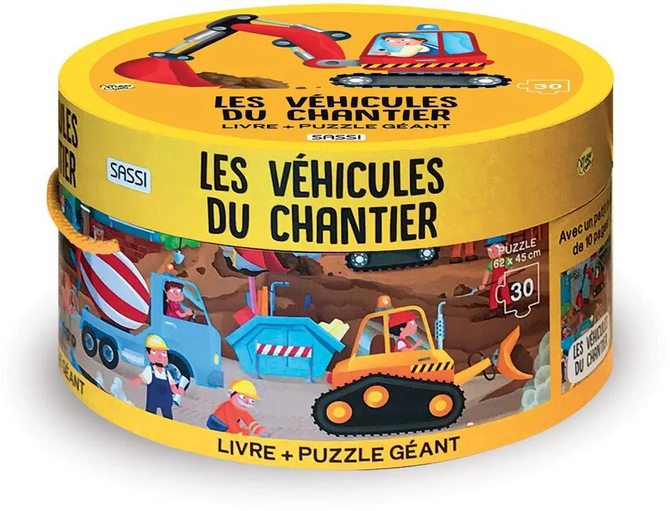PUZZLE GEANT - LES VEHICULES DU CHANTIER