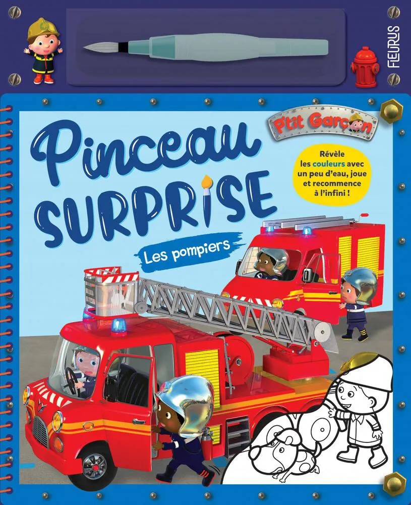 FLEURUS PINCEAU SURPRISE P'TIT GARCON - LES POMPIERS