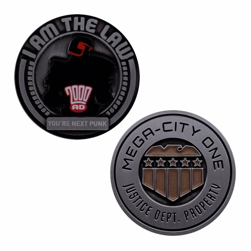 2000ad judge dredd - mega-city one - pièce edition limitée