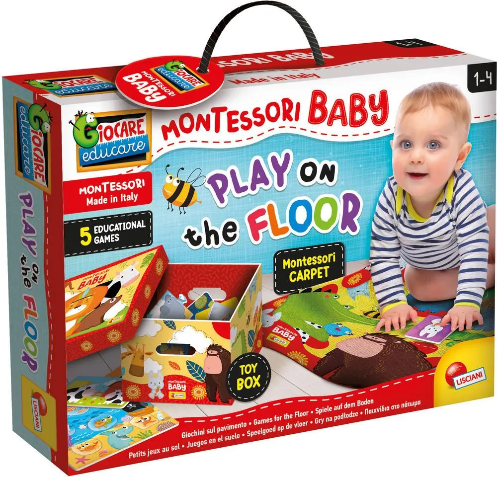MONTESSORI BABY - JOUONS AU SOL AVEC LE PLAID