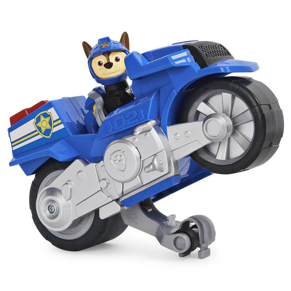 VEHICULE + FIGURINE CHASE MOTO PUPS PAW PATROL