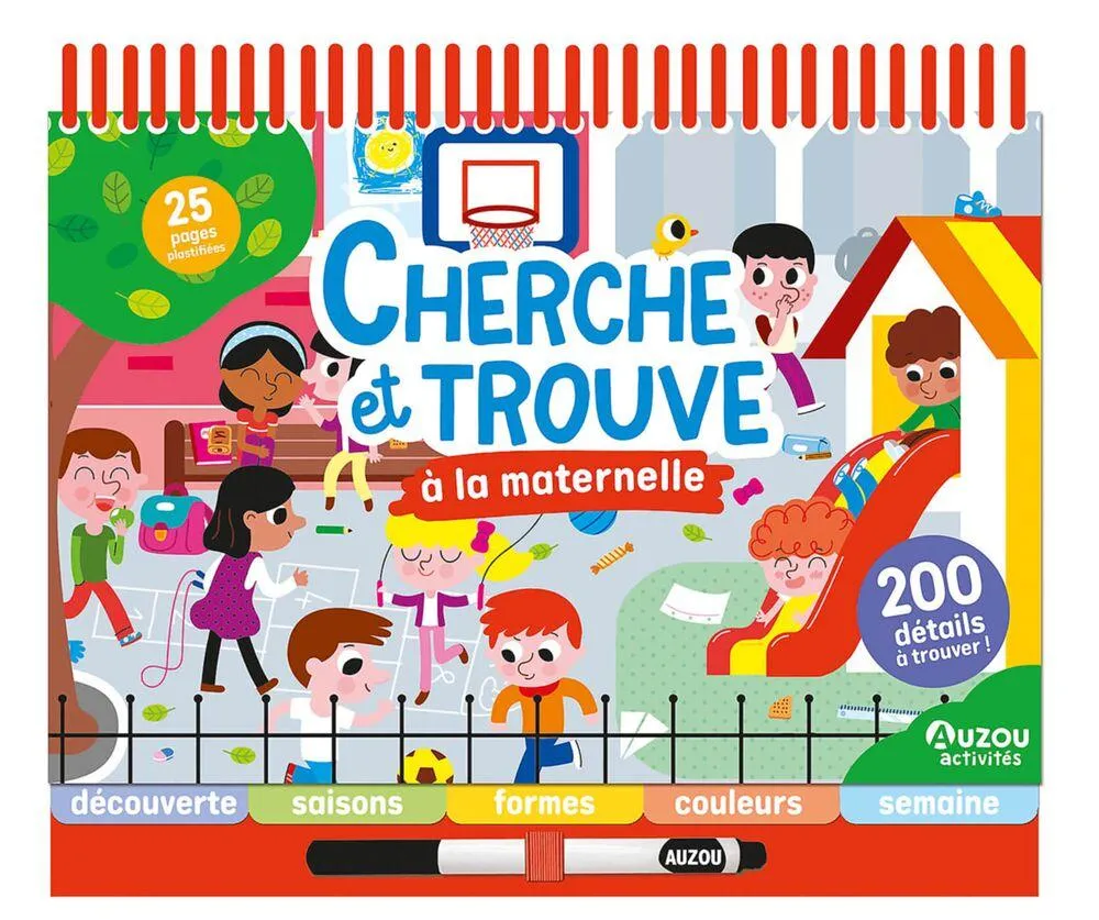 BLOC-NOTES CHERCHE ET TROUVE - A LA MATERNELLE