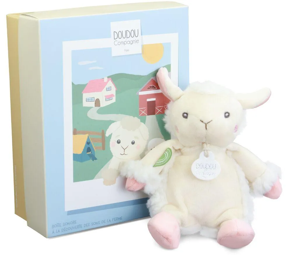 LES DOUDOUS DE LA FERME AVEC BOITES SONORE CRI DES