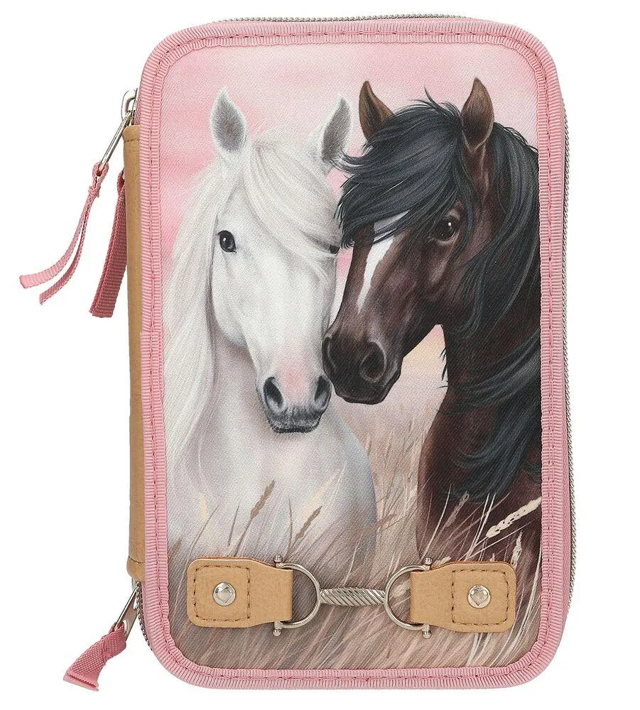 MISS MELODY TROUSSE A CRAYONS 3 COMPARTIMENTS DUSTY ROSE