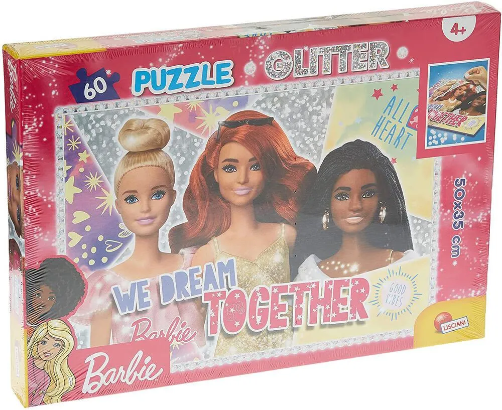 BARBIE - GLITTER PUZZLE 60 PIECES  SELFIE