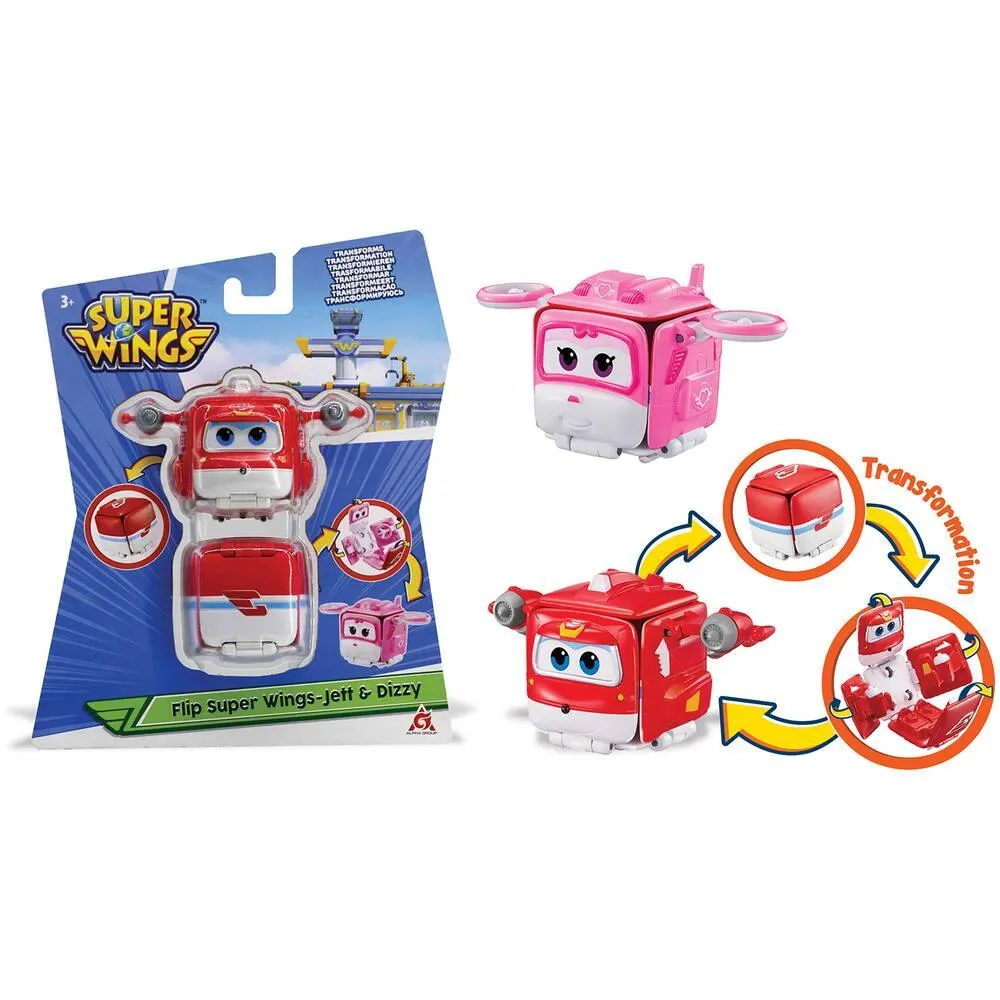 SUPER WINGS - FIGURINES FLIP SURPRISE JETT & DIZZY
