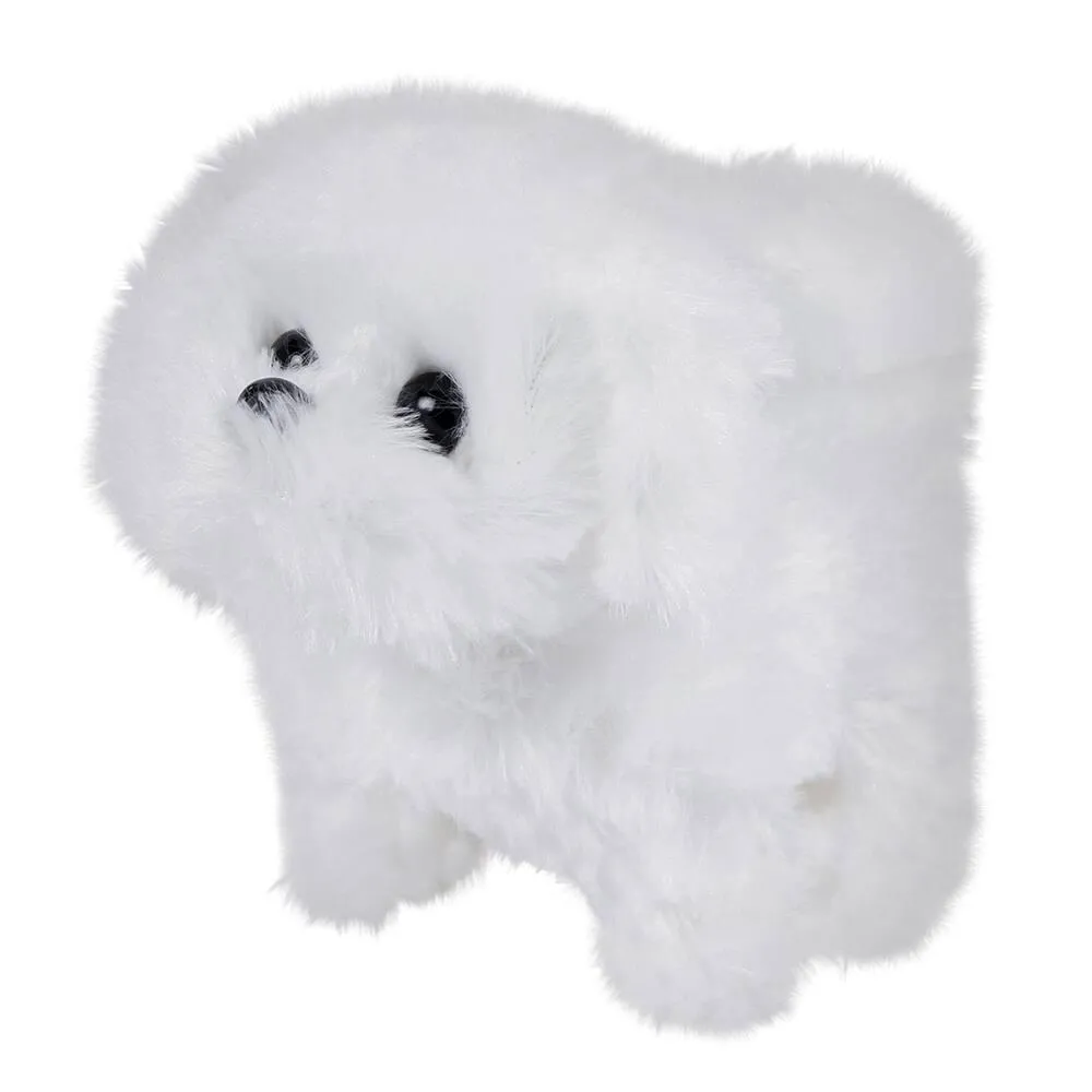 PELUCHE CHIEN MARCHANT AVEC SON 18 CM