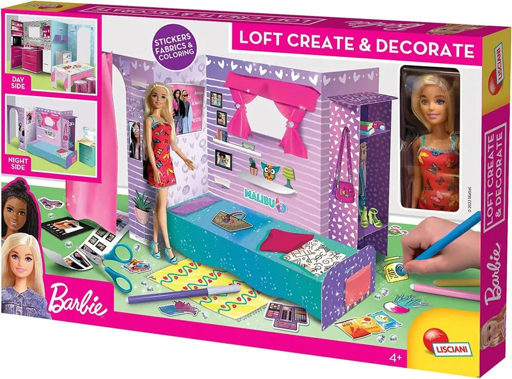 BARBIE  - LOFT AVEC POUPEE - MON LOFT JOUR NUIT ET JOUR