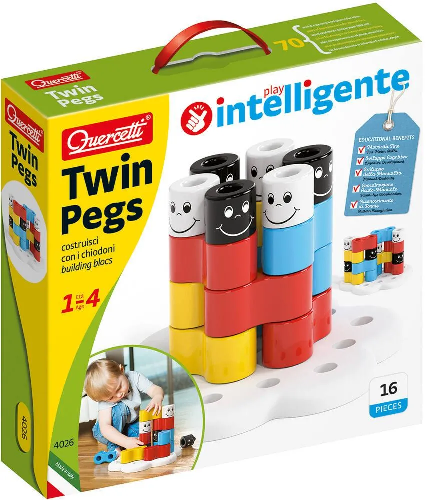 PLAY INTELLIGENTE - CONSTRUCTION 16 PIECES - TWIN PEGS