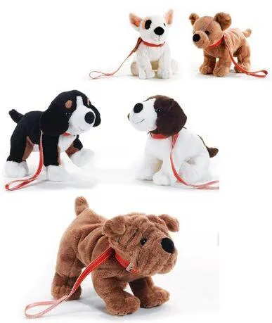 KICKI'S FRIENDS CHIENS EN LAISSE - L21 CM