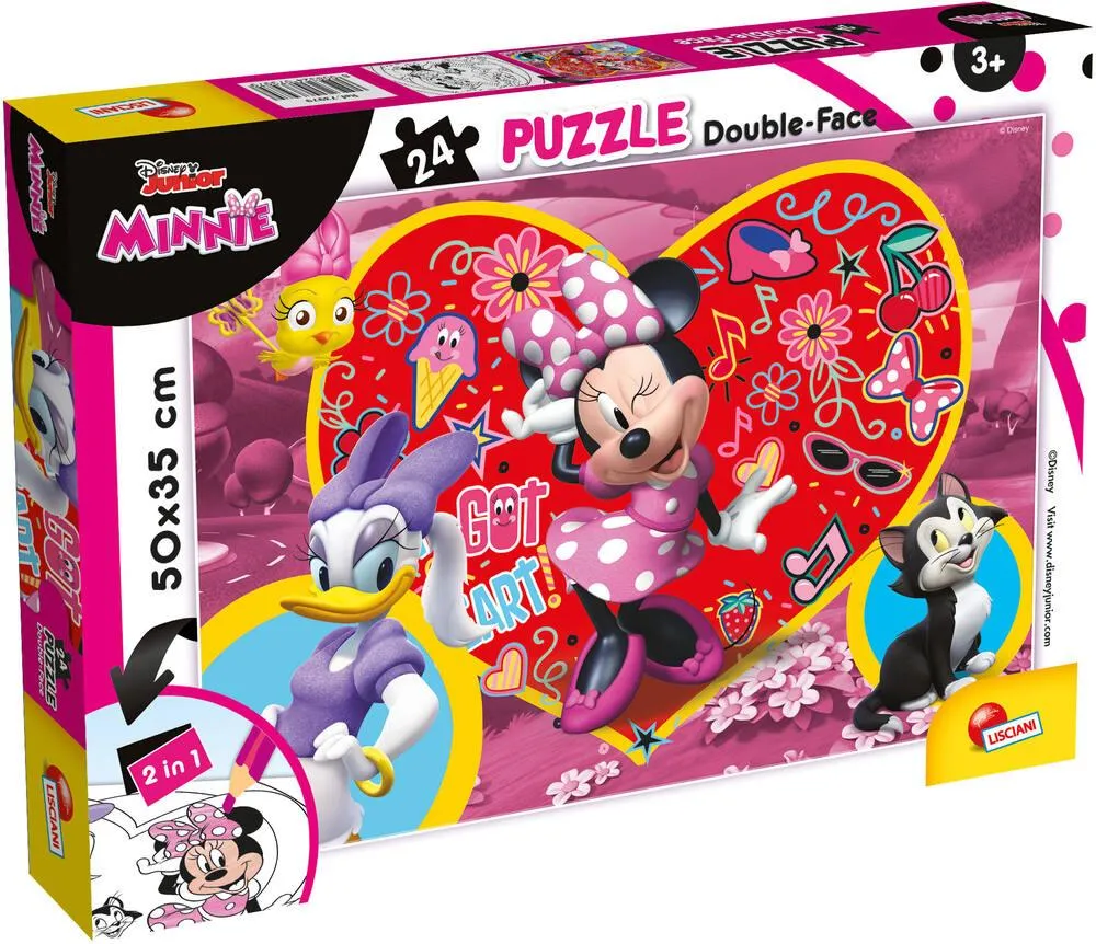 DISNEY MINNIE PUZZLE 24 PIECES 2 EN 1