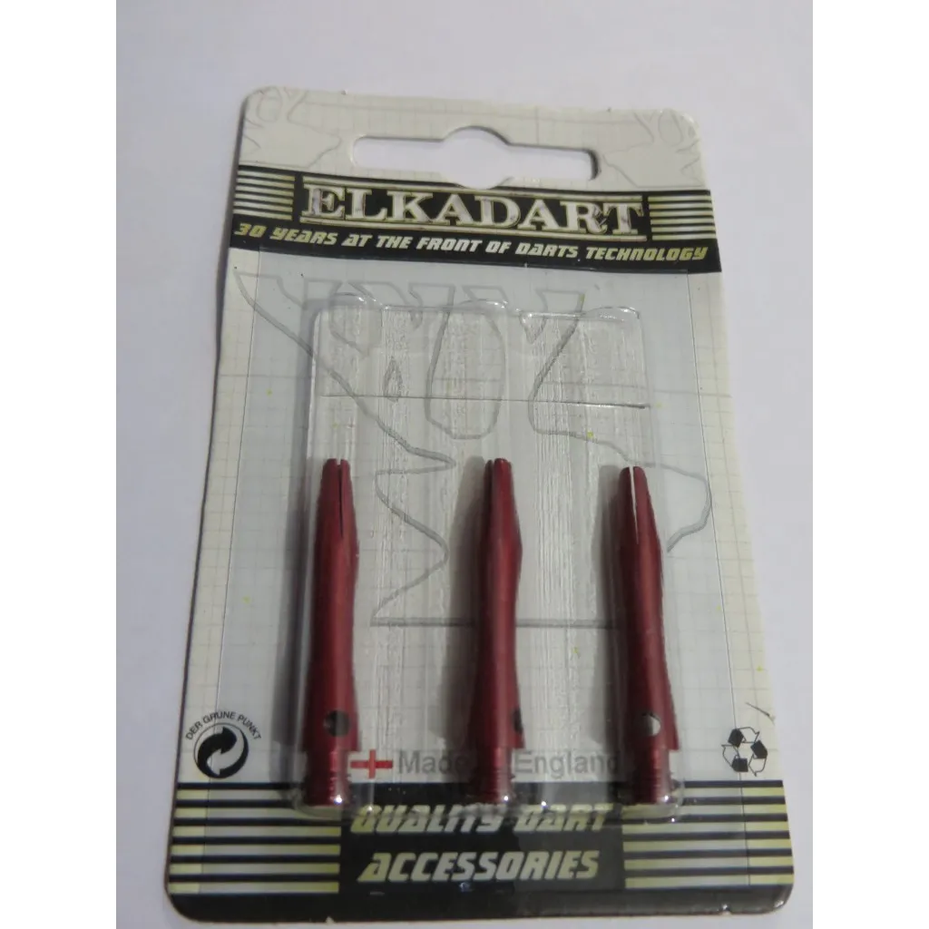 3 Embouts courts alu couleur rouge