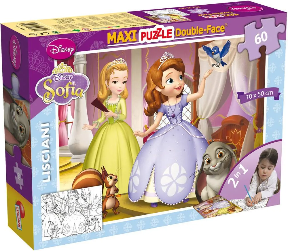 DISNEY SOFIA PUZZLE 60 PIECES 2 EN 1