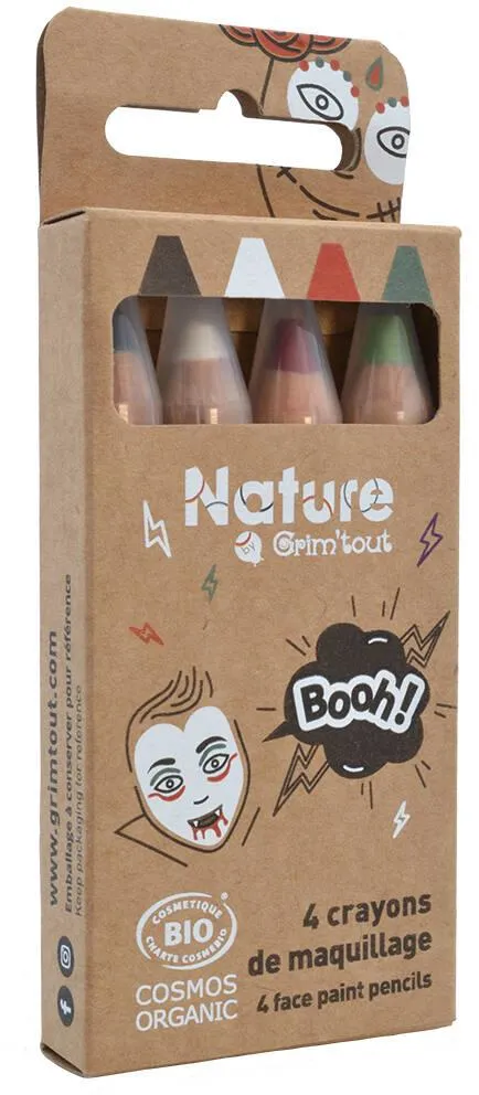 SET CRAYONS BIO 4 COULEURS - BOOH
