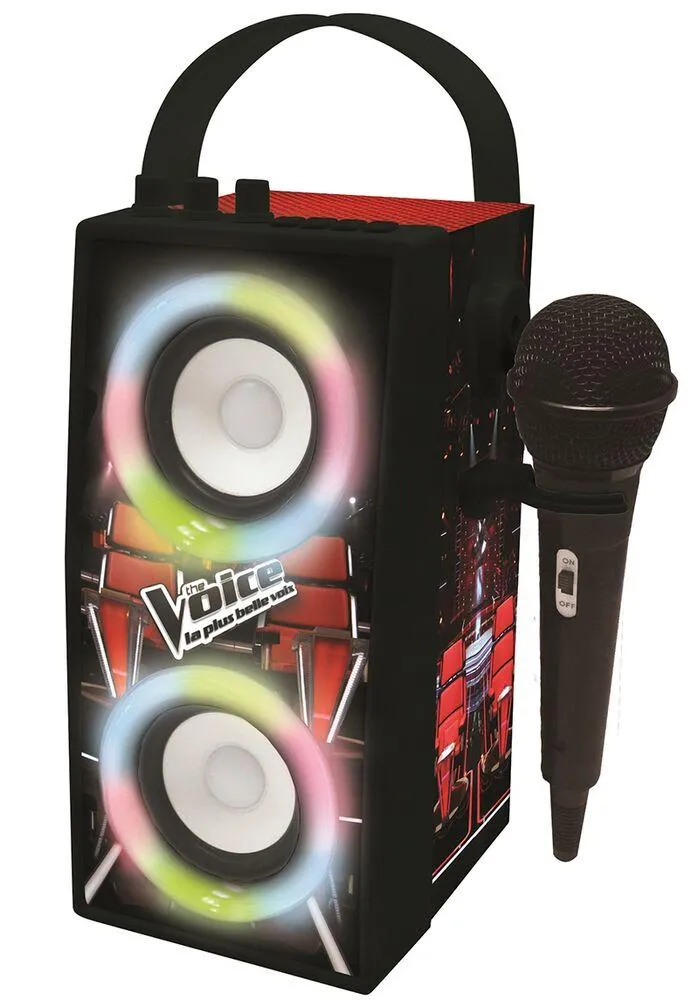 ENCEINTE TENDANCE BLUETOOTH® PORTABLE AVEC MICRO ET EFFETS LUMINEUX THE VOICE