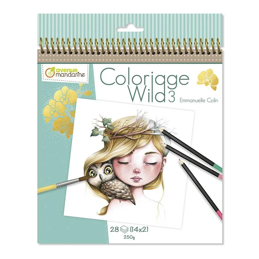 CARNET DE COLORIAGE WILD 3