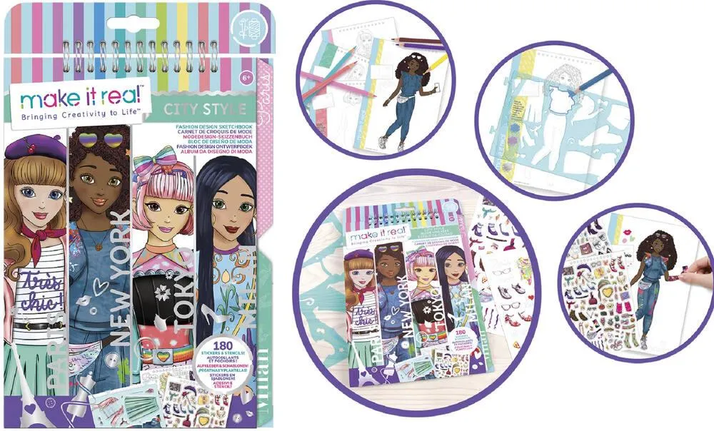 MAKE IT REAL - CARNET DE CROQUIS DE MODE - CITY STYLE