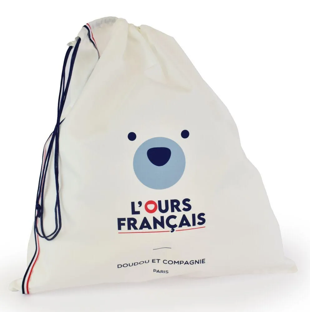 SAC EN COTON OURS FRANCAIS  - MM