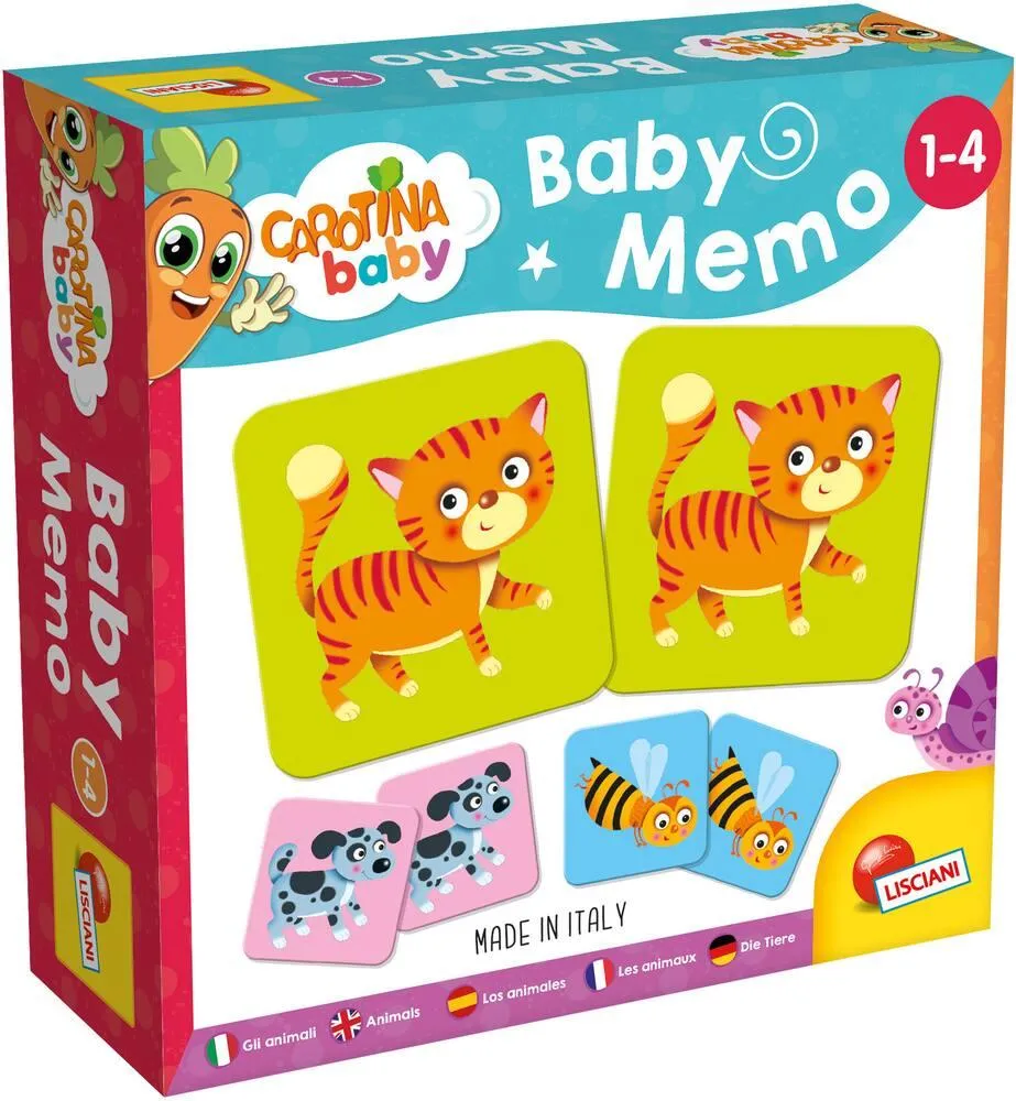 JEU DE 32 CARTES CAROTINA BABY MEMO LES ANIMAUX NEW EDITION