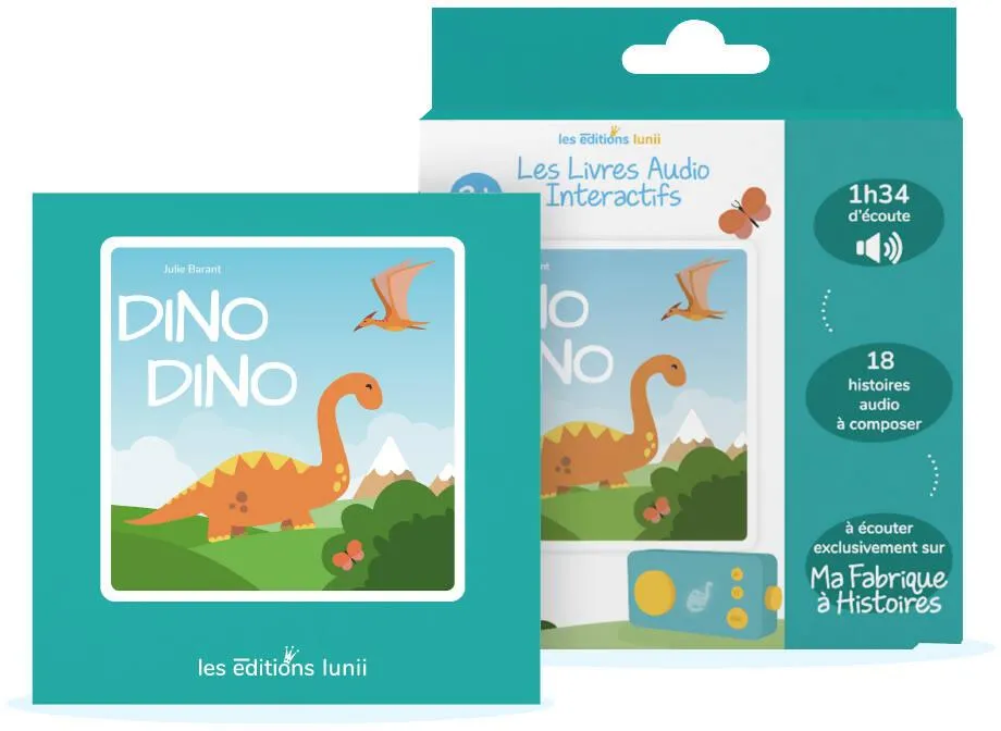 LUNII - LIVRE AUDIO - DINO DINO