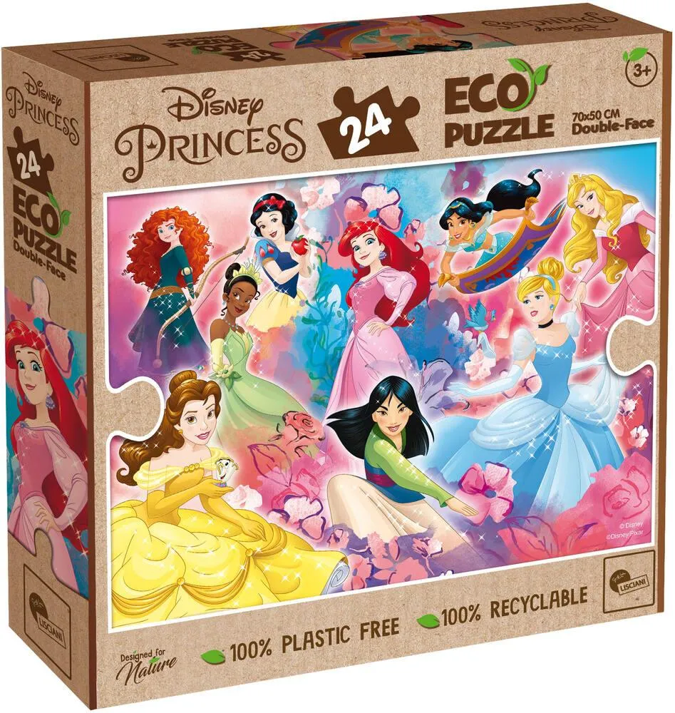 DISNEY  PRINCESS PUZZLE 24 PIECES 2 EN 1
