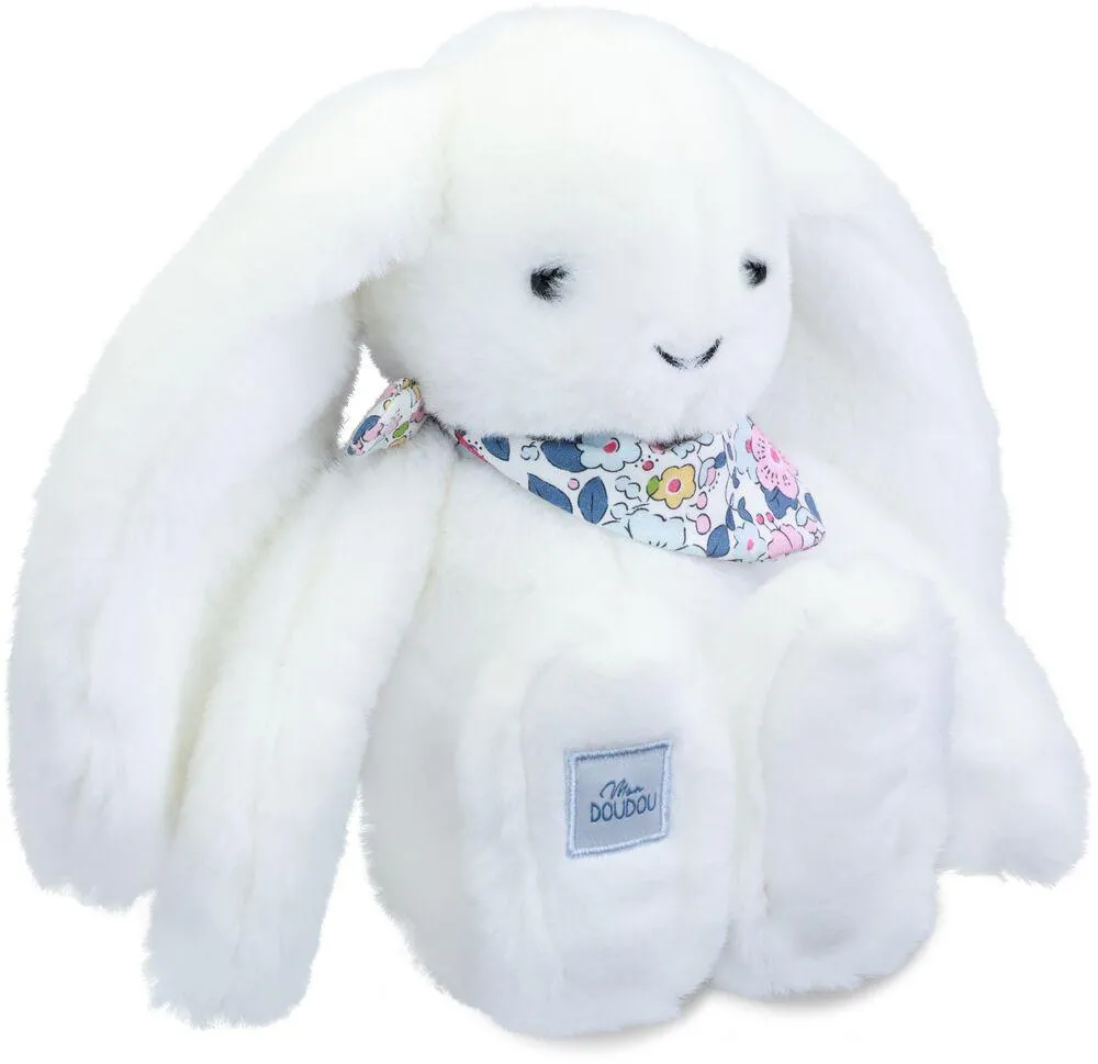 LAPIN FLEURETTE - BLANC 25 CM