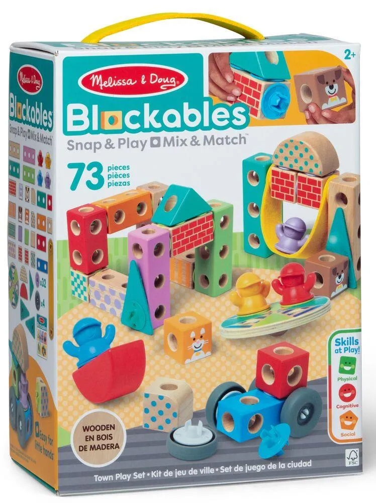 MELISSA & DOUG -BLOCKABLES -LA VILLE - 73 PIECES