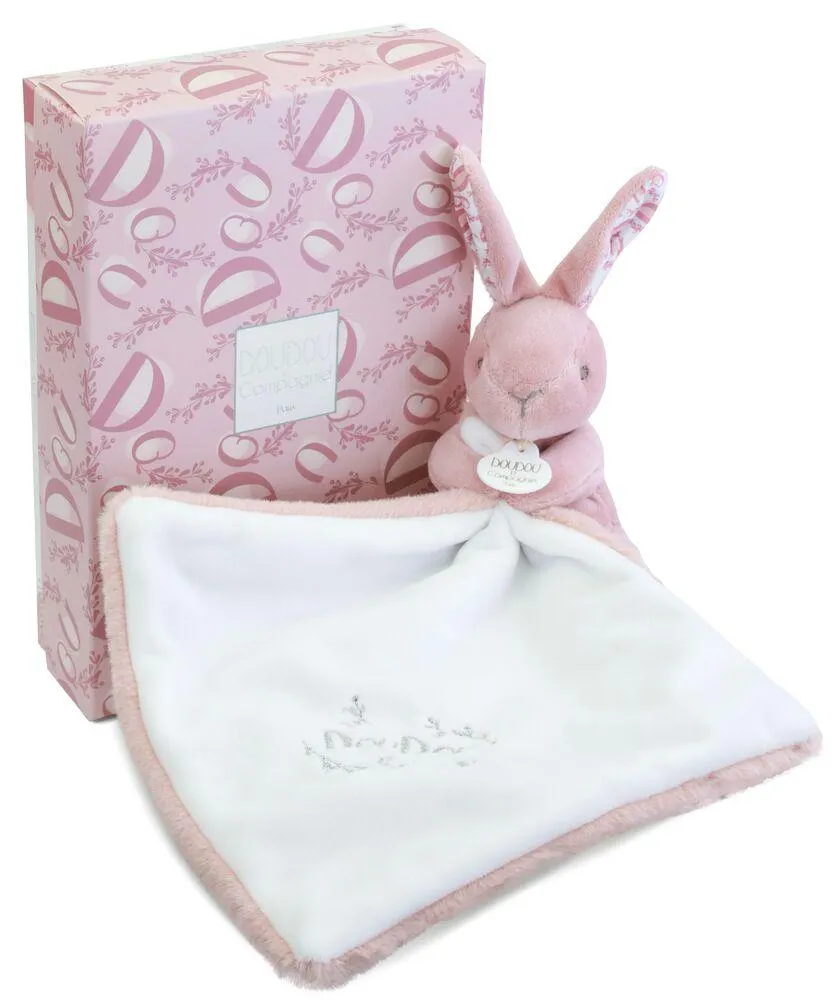 LAPIN DOUDOU - LAPIN AVEC DOUDOU ROSE