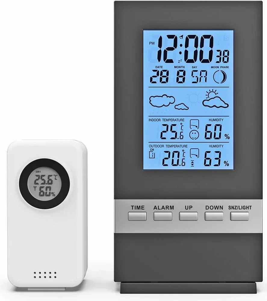 STATION METEO , FONCTION REVEIL, AVEC ADAPTATEUR SECTEUR